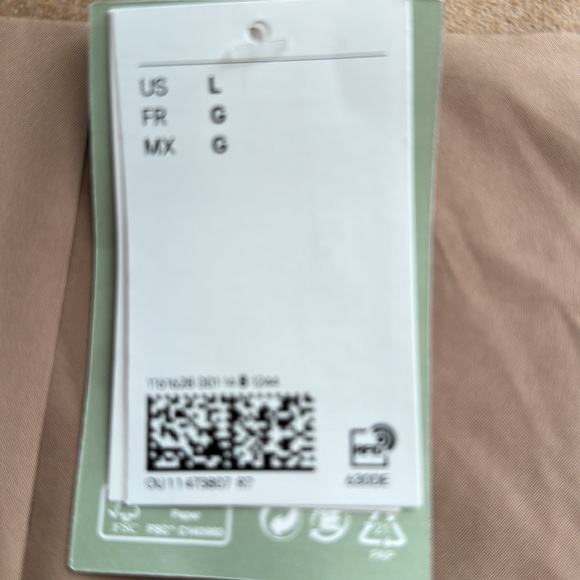 H&M COAT, SHORT, BELTED, SIZE LARGE - Picture 4 of 9